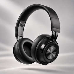 Беспроводные накладные наушники Stereo Style, BT 5.3, 400мАч, Цвет черный
