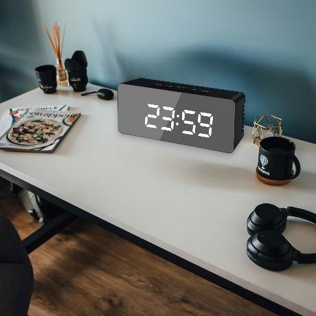 Часы-метеостанция Mirex, черные