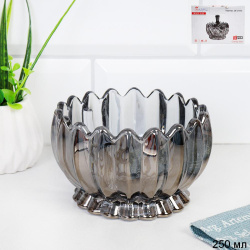 Ваза для сервировки 250 мл тонированная графит / CB-2155H /уп 36/