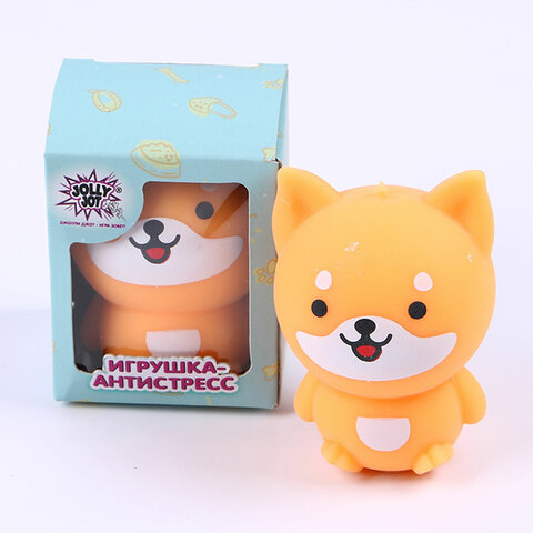 Игрушка-антистресс "ВЕСЁЛЫЙ ПЁСИК", 5х8 см, дисплей, JOLLY JOT (ДЖОЛЛИ ДЖОТ), 665802