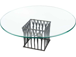 Ваза для фруктов «Вместе мы сила», Цвет бронзовый с чернением/прозрачный