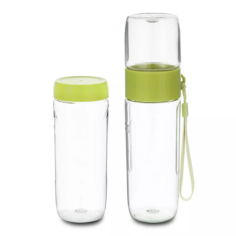 Блендер смузи-мейкер KITFORT КТ-3033-2, 150Вт, 2в1, бутыль 300мл, кофемолка 50мл, бел