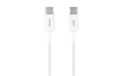 Кабель SIMPLE, Type-C - Type-C, 60W, USB2.0, 1.2м, белый, OLMIO