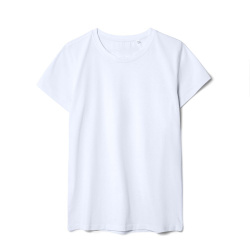 Футболка женская T-bolka Stretch Lady, белая (холодный оттенок), S