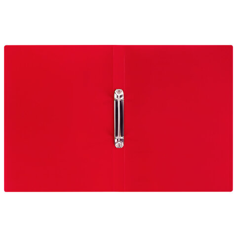 Папка на 2 кольцах А4 BRAUBERG UNIVERSAL, 25 мм, красная, до 170 листов, 0,5 мм, 273032