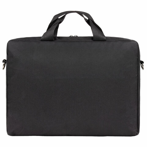 Сумка портфель HEIKKI MAXIMUM (ХЕЙКИ) с отделением для ноутбука 17,3", черная с красной вставкой, 34х44х6 см, 272591