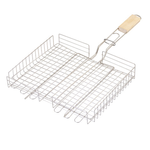 Решетка-гриль ГЛУБОКАЯ универсальная, размер 320х260 мм, глубина 50 мм, никелированное покрытие, РГК3НЭ