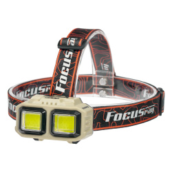 Фонарь налобный FOCUSray 1329 акку 18650 1200мАН 200 люмен,цифровой дисплей,USB кабель 1/160, шт