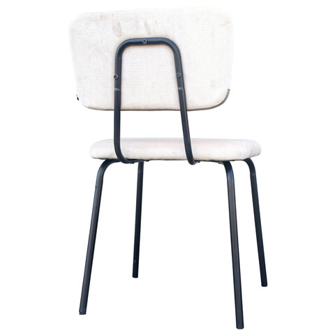 Стулья BRABIX "Dream CF-090", КОМПЛЕКТ 4 шт., черный каркас, ткань бежевая, 533251