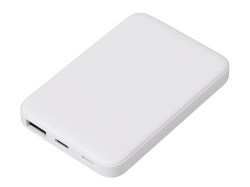 Внешний аккумулятор «Simp», 5000 мАч, Цвет белый