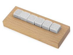 Камни для виски на подставке «Highland», Цвет натуральный, серый