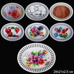 Поднос овальный 28 см / FH-1707 /уп 160/