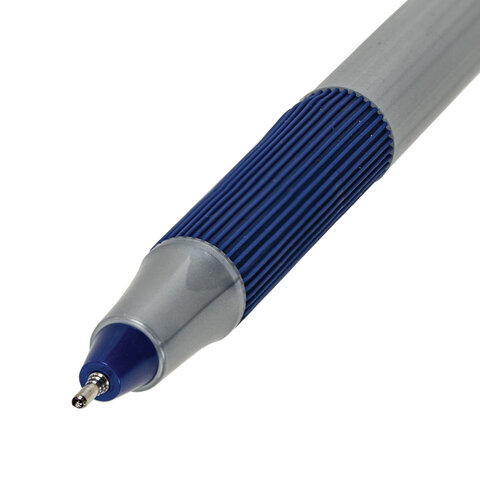 Ручка шариковая с грипом BRAUBERG "i-STICK POINT", КОМПЛЕКТ 20 шт., СИНЯЯ, линия письма 0,35 мм, 144024