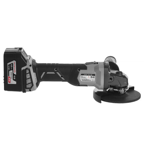 Машина шлифовальная угловая аккумуляторная, 4 Ач, 18 В, 8500 об/мин, диск 125 мм, ИНТЕРСКОЛ УШМ-125/18В, 578.4.1.70