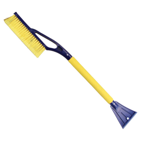 Щетка со скребком для снега автомобильная 69см, мягкая щетина, GOODYEAR, WB-03, GY000203