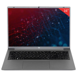 Ноутбук IRU Tactio 16ALB 16", Intel Core i5-1235U, 16 Гб, SSD 256 Гб, Windows 11 Pro, серый, 2110207