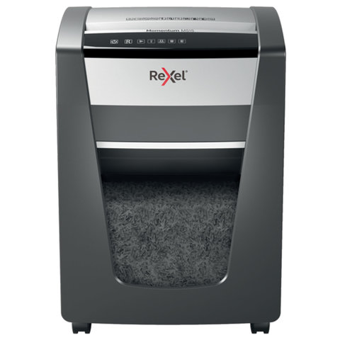 Уничтожитель (шредер) REXEL MOMENTUM M515, 5 уровень секретности, фрагменты 2х15 мм, 15 листов, 30 л, 2104577, 2104577EU