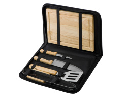 Набор для барбекю «Terra», Цвет коричневый, серебристый, черный