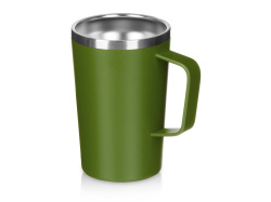 Стальная кружка с двойными стенками и порошковым покрытием «Tibet», Цвет хаки