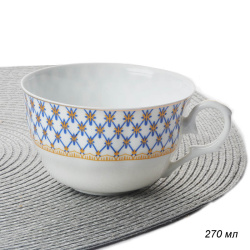 Чашка чайная 270 мл / LY-1348/ Сеточка