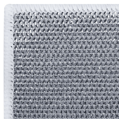 Тряпки-салфетки металлизированный эффект скрабер, 20х20 см, КОМПЛЕКТ 10 штук, посуда, уборка, LAIMA, 700065