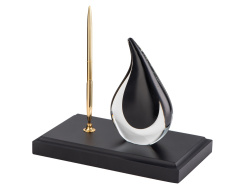 Настольный прибор «Нефть», Цвет черный, золотистый