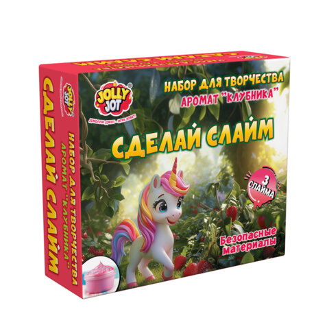 Слайм, набор "Сделай слайм" 3 шт., 3 цвета с наполнителем АССОРТИ, 2 вида, JOLLY JOT (ДЖОЛЛИ ДЖОТ), 665988