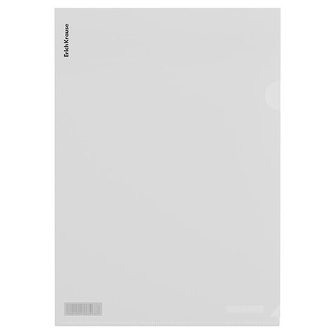 Папка-уголок ERICH KRAUSE Glossy Classic, A4, прозрачная, ассорти, 50155
