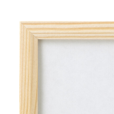 Рамка 30х40 см небьющаяся, КОМПЛЕКТ 2 штуки, багет 12 мм, дерево, BRAUBERG "Woodray", цвет натуральный, 391389
