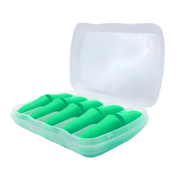 Беруши одноразовые пенополиуретановые без шнурка, КОМПЛЕКТ 5 пар в контейнере, SNR 43 дБ, RABBITEX, 671319