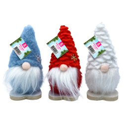 Украшение новогоднее интерьерное, 12 см, "Гномики", полиэстер/пенопласт, ассорти, ЗОЛОТАЯ СКАЗКА, 592567