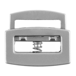Фиксатор для шнура Latch, серебристый, 1,3х1,8х0,3 см