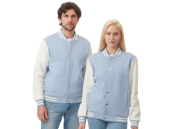 Бомбер «Oxford», унисекс, Размер XL, Цвет небесно-голубой/молочный