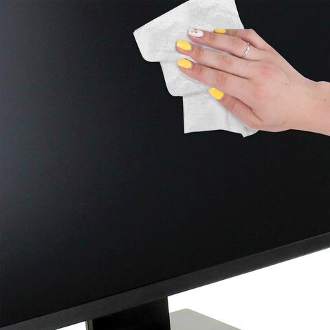 Салфетки для экранов всех типов и пластика ОФИСМАГ с ароматом "АСТРА", туба 100 шт., влажные, 511691