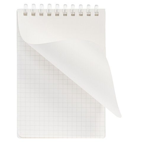 Блокнот МАЛЫЙ ФОРМАТ А6 80л, мягкий гребень, пластик, фольга, клетка, HATBER, NATURAL LEAVES, 090242, 80Б6A1мс_33480