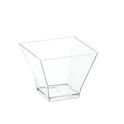 Креманка одноразовая 120 мл, пластиковая, "Пагода", прозрачная, ВЗЛП, 5032П