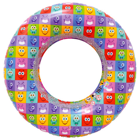 Надувной круг для плавания, диаметр 60 см, от 4 лет, АССОРТИ, 5 видов, PLAYMARKET