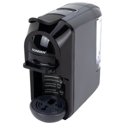 Кофемашина капсульная 3 в 1 для молотого кофе и капсул DOLCE GUSTO и NESPRESSO, SONNEN CM510G,1450 Вт, 0,6 л, графит, 457339