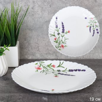 Набор тарелок 6 штук 190 мм / LHP75 (2027) /уп 12/ Лаванда