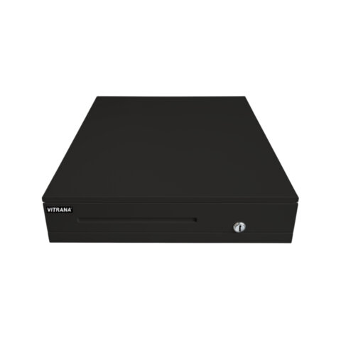 Ящик денежный электромеханический CD-405-B, 405x420x92 мм, ЧЕРНЫЙ, VITRANA (ВИТРАНА), 291409