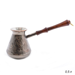 Турка для кофе медная 0,54 л Ромашка / 16644 /уп/