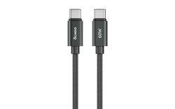 Кабель REEL, Type-C - Type-C, 60W, USB2.0, 1.2м, черный, OLMIO