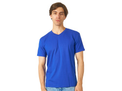 Футболка "Heavy Super Club" мужская с V-образным вырезом, Размер L, Цвет синий классический