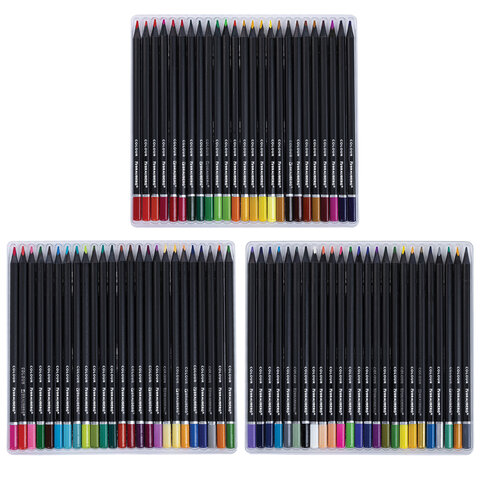 Карандаши цветные чёрное дерево BRAUBERG BLACK WOOD, 75 цветов, мягкий грифель 3 мм, 182044