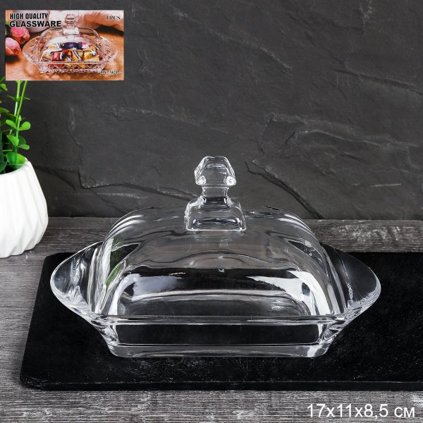 Масленка 17x10,5x9 см / HY-3421-1 /уп 24/