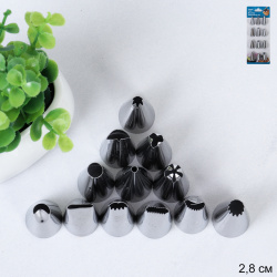 Кондитерские насадки малые 12 штук /основание 18 мм / 653-355 /уп 144/