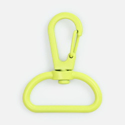 Застежка-карабин Snap Hook, L, желтый неон, 2,9х4 см