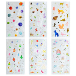 Наклейки декоративные "Black edition", 17,5х9 см, ассорти 6 видов, FUNSTER (ФАНСТЕР), 666100