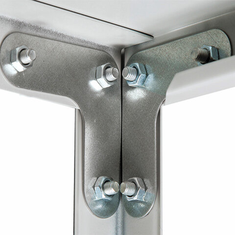 Стеллаж металлический BRABIX "MS KD-180/50-4", 1800х1000х500 мм, 4 полки, сборная стойка, 291116, S240BR145402