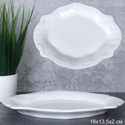 Блюдо фигурное 18х13х2 см / TU-369 /уп 44/